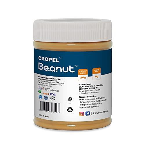 Beanut Beanut Peanut Butter Creamy is a Smart Choice From Real Roasted Pressed Protein, Non GMO, Gluten Free, Vegan And Cholesterol Free Gym, Exercise Daily Energetic-(510g - Pack of 1)