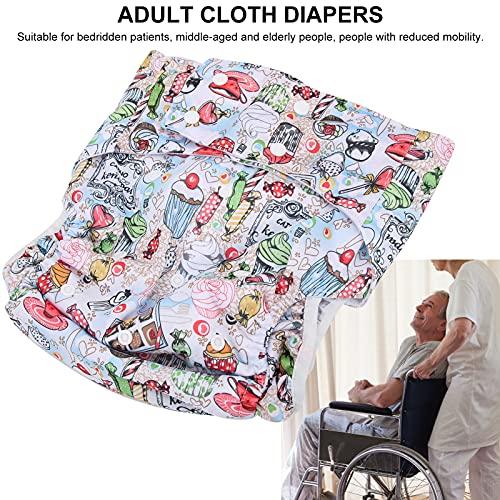 Fabater Adult Pocket Diaper, Washable LeakFree Adult Cloth Diapers Incontinence for Bedridden Patients for Elderly People(A52)