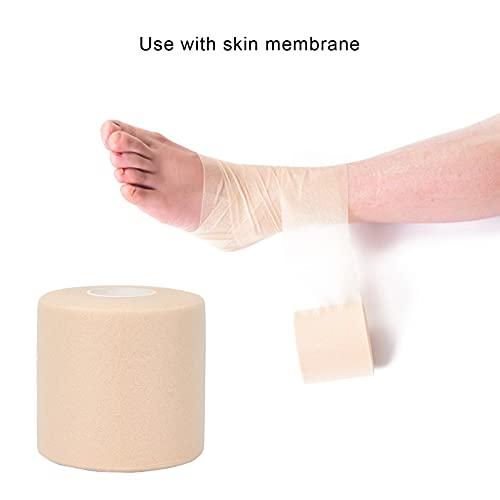 Shanrya Athletic Foam Tape, Skin Friendly Foam Underwrap Bandage Wide Application Pre Wrap Athletic Tape for Elbow Knees Ankles for Athletic