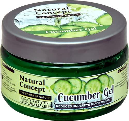 Natural Concept Natural Concept Cucumber Gel for Men & Women 150 g | Pack of 2 (Paraben free, Reduces redness, Reduce acne, scars and wrinkles, Removes under eye black marks, Improves Skin tone)