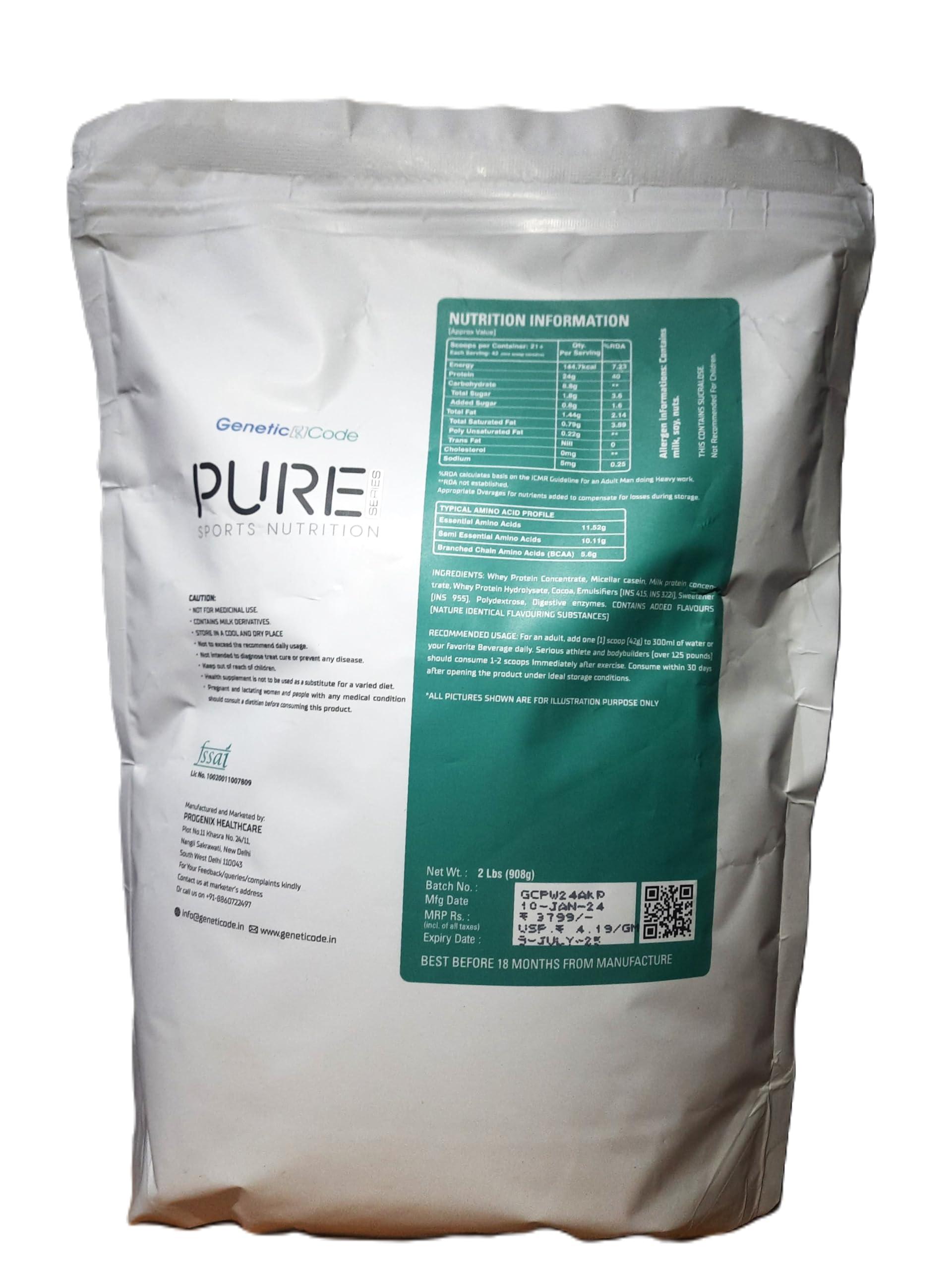 Genetic Code Genetic Code Pure Whey Protein 1Kg (23+ Servings) (Kesar Malai Kaju Pista)