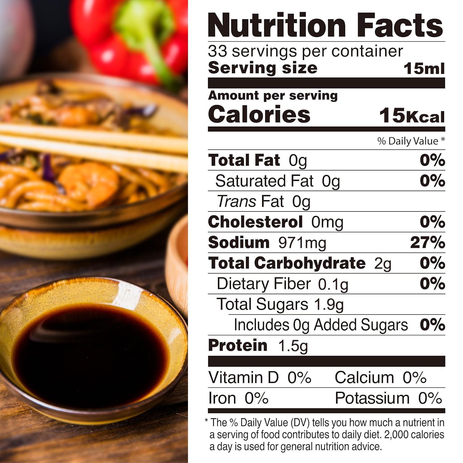 Kikkoman Kikkoman Naturally Brewed Soy Sauce - 1 Litre | Made in Japan, All Purpose Seasoning - 4 ingredients- Soy Beans, Salt, Water, Wheat | Vegetarian, No Added Colour or Preservatives