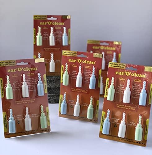 MCIPL ear’O’clean Ear Cleaner And Ear Wax Remover / Ear Scratcher (Multicolour) - Pack of 6 | Reusable ear cleaner made of very soft material to avoid injury while cleaning | Can be used as an ear-scratchin