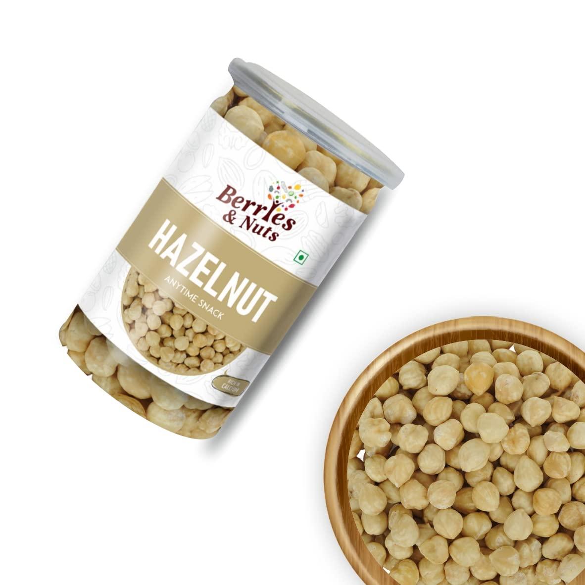 Berries And Nuts Berries And Nuts Premium Jumbo Brazil, Hazel, Pecan & Macadamia Nuts Combo | Brazil Nuts 200 Grams, Hazel Nuts 170 Grams, Pecan Nuts 150 Grams & Macadamia Nuts 170 Grams