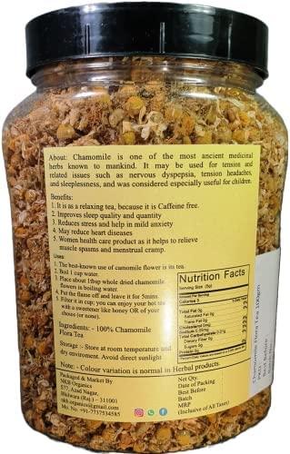 NKB Organics NKB Organics Chamomile Flower Tea | Pure Whole Flower Buds of Chamomile || Sleep Tea & Stress Relief || Detox Tea || Herbal Tea - Caffeine Free | Soothing Tea || 100 Gram