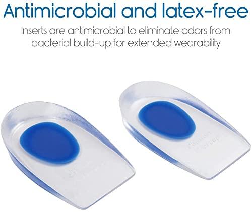 Perriha Fashion Perriha Fashion Combo | Gel Heel cups Silicon Heel Pad for Heel Ankle Pain | Heel Pads Snugs for Shoe Too Big Men Women | 1*Pair (BLUE HEEL)