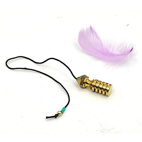 Plus Value Plus Value Brass Premium Metal Dowsing Pendulum for Professional Dowsers Vastu Feng Shui & Reiki Energy Healing Experts (4 Charts & Jute Bag)