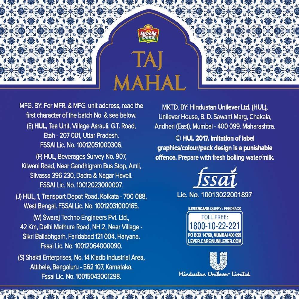 Taj Mahal Taj Mahal Brew Lab Tea Bags 200 Pcs (Pack Of 2) - Black, 400 Gram, Assam