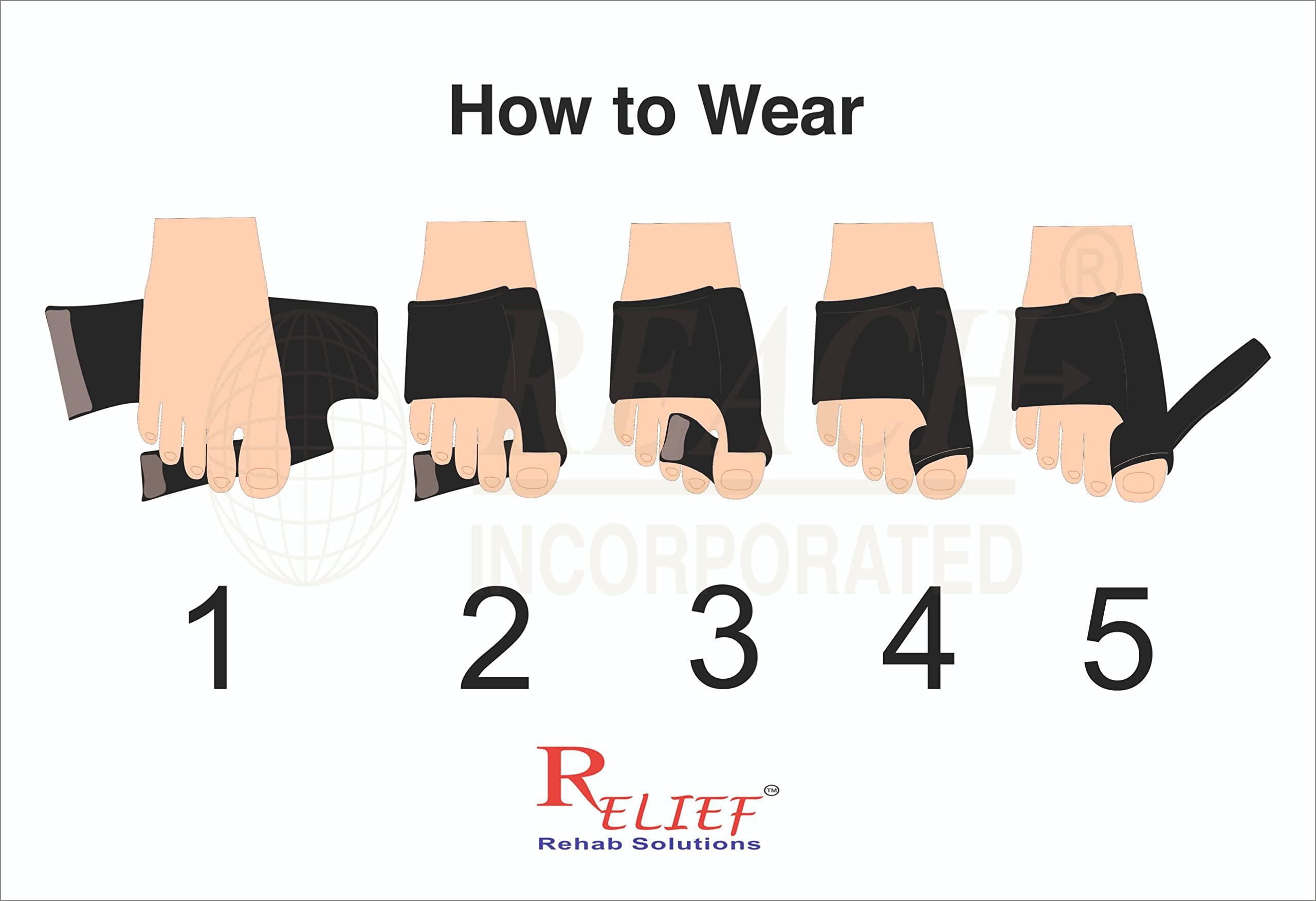 Relief Relief Hallux Valgus Bunion Aligning Splint (Medium Size - Right Foot)