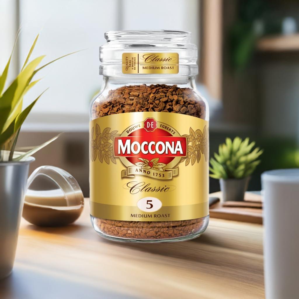 Moccona Moccona | Classic Medium Roast| Classic Decaffinated| Instant Coffee | 200g | Combo of 2