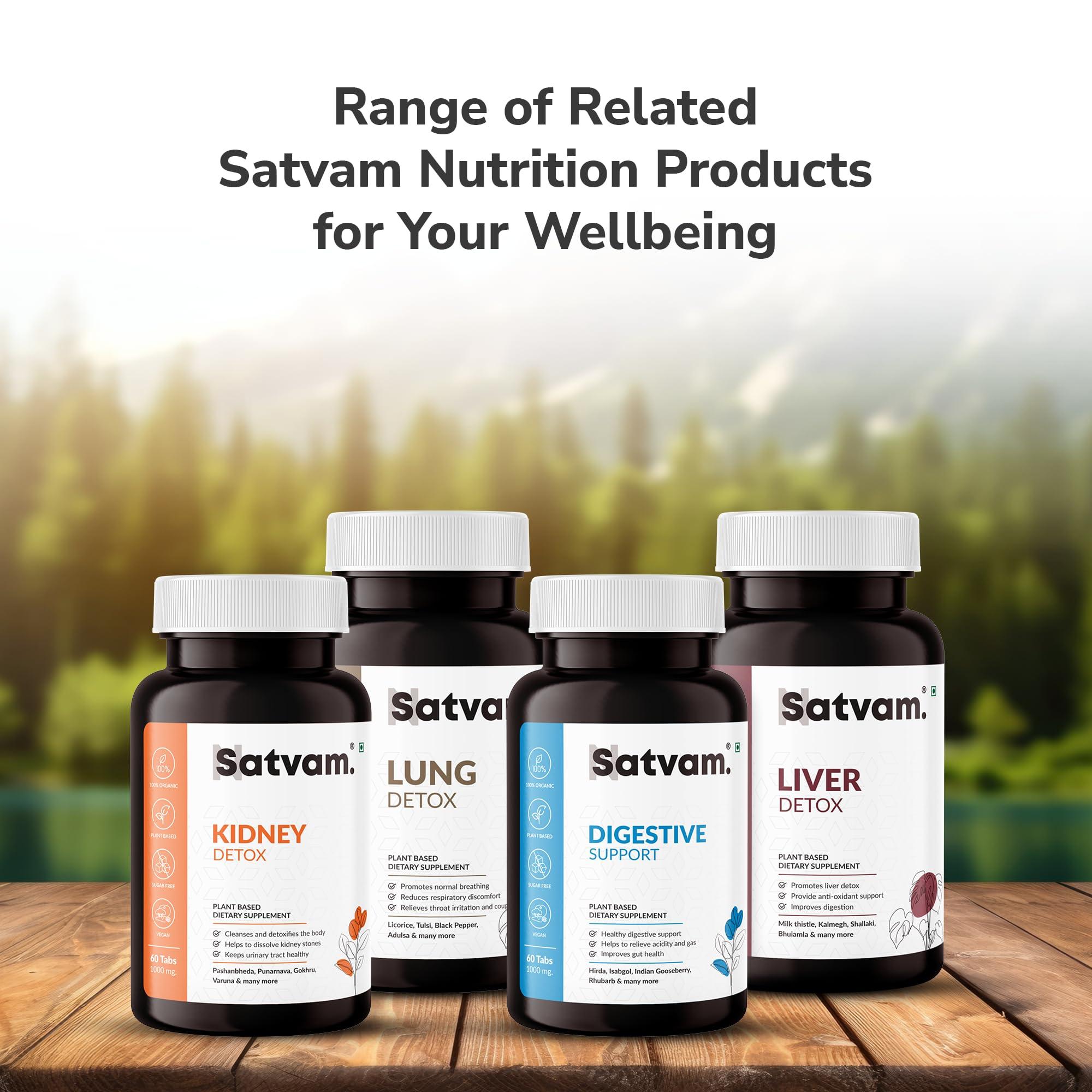 N Satvam. N Satvam Digestive Support- Dietary Supplement | Rich in Hirda, Isabgol | Provides Digestive Support | Relives Acidity and Gas | Suitable for Men and Women-(60 Veg Tablets) Pack of 1