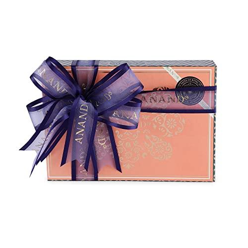 ANAND ANAND Sweets Raksha Bandhan/Rakhi Royal Delicacies Gift box | Assorted Sweets (375g) + Rakhi + Greeting card combo/Rakhi Set | Mouth Watering Pure Desi Ghee sweets | For brother, sister, bhabhi