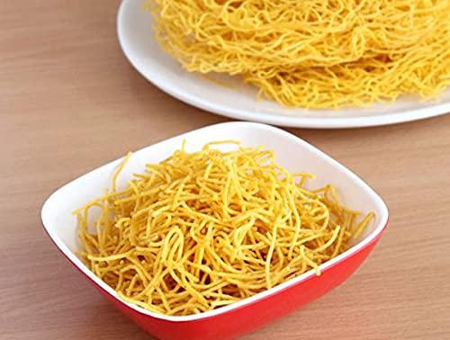 Lazy Shoppy Lazy Shoppy Sev | Ratlami Sev | Special Mora Sev | Nylon Sev | Barik Sev | Sev Puri | Bhel Puri Sev | Crispy Sev | Nylon Namkeen Sev | Bhujia Sev| Omapodi | | | Karapusa (2 KG)