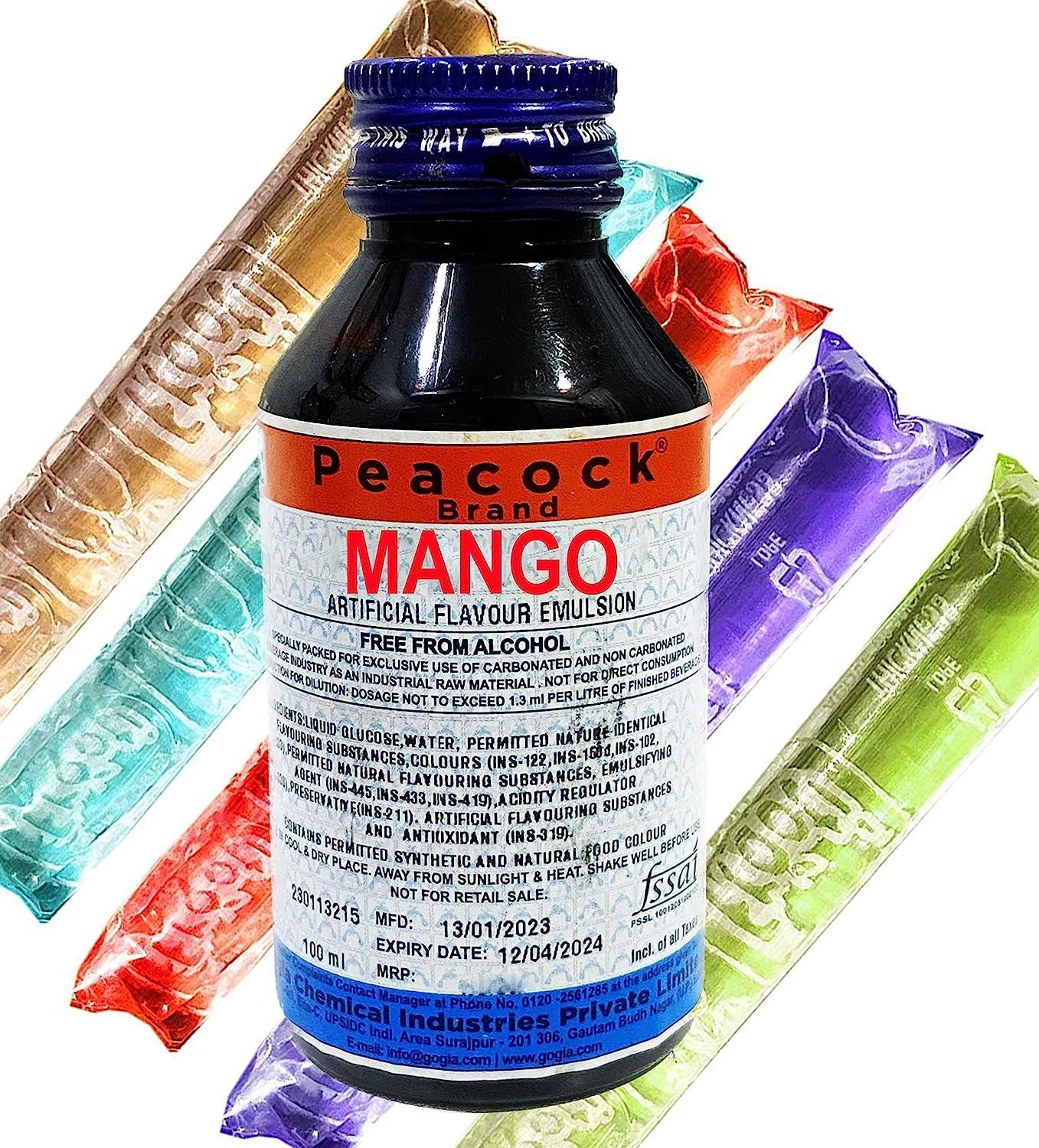 Awadh Pepcee Pepsi Making Flavour Combo of Mango, Orange, Kala Khatta Flavour Essence 100 ML Each Essence Making pepsi chuski and Ice Creams Liquid Food Essence (Pack of 3)