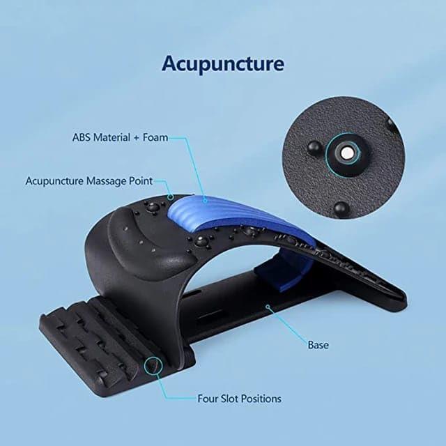 FRILL Back Pain Relief Product Back Stretcher Spinal Curve Back Relaxation Device Massager Bed Chair Full Set