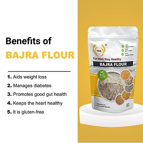 VGBNP VGBNP Flour | Bajra Flour + Jowar Flour + Maize Flour + Ragi Flour | All in one Pack - (2kg X 4)
