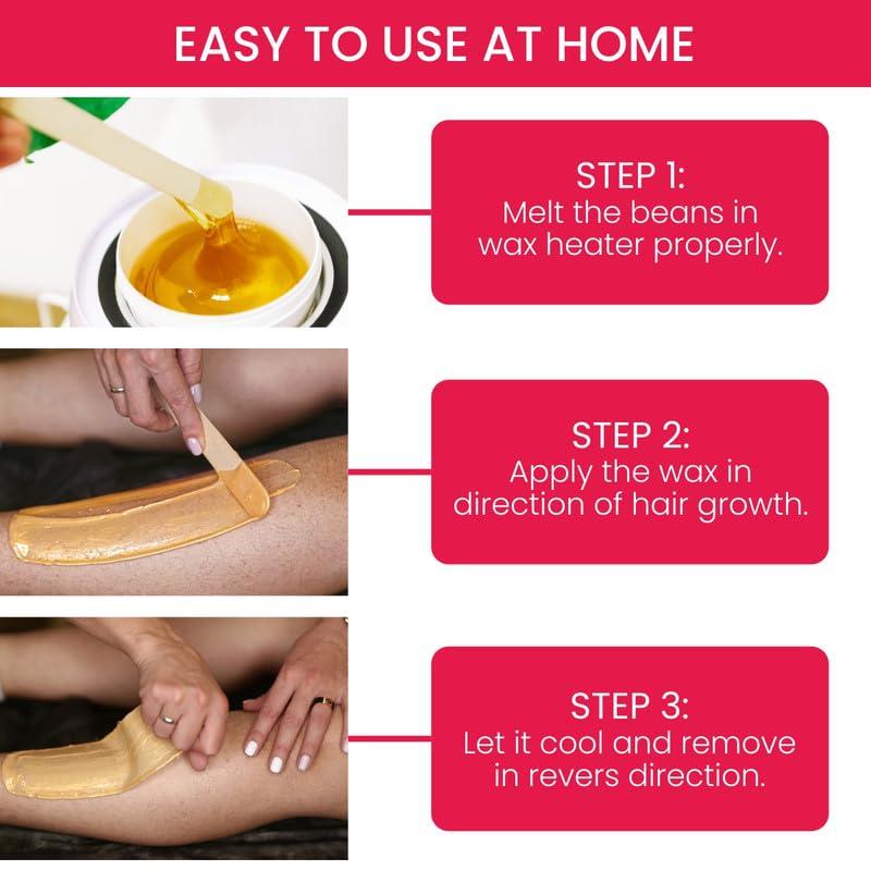 PROFESSIONAL FEEL PROFESSIONAL FEEL Body Wax Beans - Best for Painless Hair Removal, Waxing for Face, Eyebrow, Back, Chest, Bikini Areas, Legs Easily At Home - 100 Grams (STRAWBERRY) |