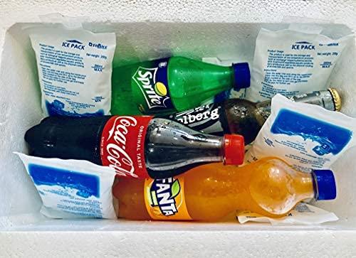 TINSICO TINSICO Ice Bag Water-Injection Ice Pack for Pain Relief and Ice Box (Pack of 2, 200 ML) Reusable Cold Pack for Food Medical Storage and Delivery