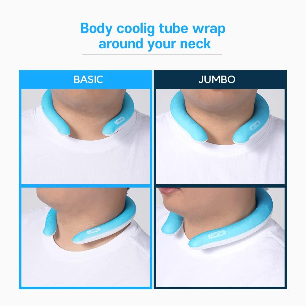 mpac+ mpac+ Neck Cooler | Cooling Neck Wraps, Neck Cooling Tube, Wearable, Personal Air Conditioner for Summer, Hot Weather, Freeze Below 64F, Cold Ice Pack Gel for Outdoor Workers, Sports (Basic(White))