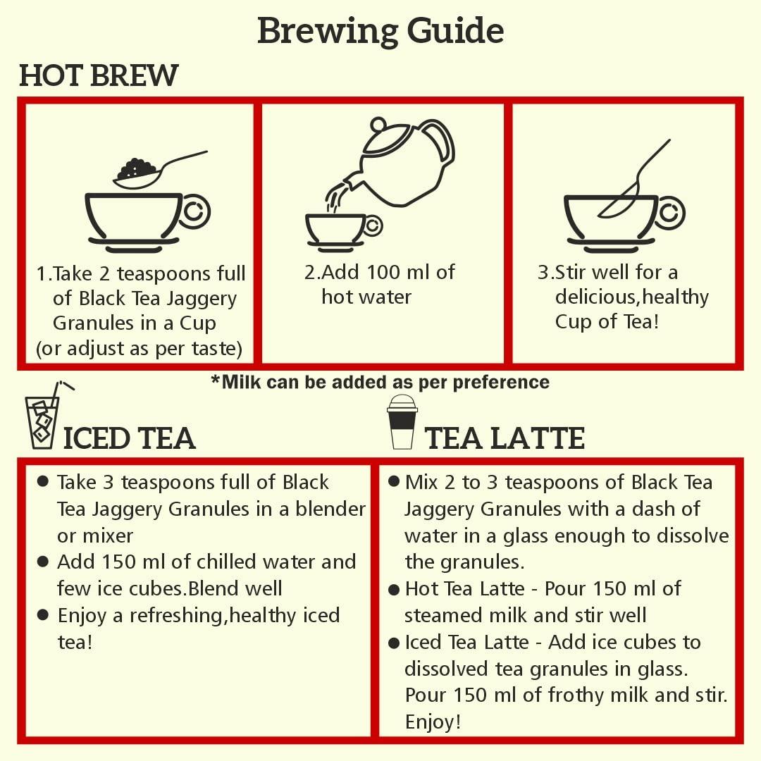 PLANTER'S CHOICE Planter\'s Choice -200 Gms Instant & Immunity Boosting Rich Cardamom Tea - Black Tea infused with Organic Jaggery Granules and fresh Cardamom - Healthy & No Acidity Tea.Just Add Hot Water for a Ready Cup!100 % Natural Ingredients - Zero Preservatives