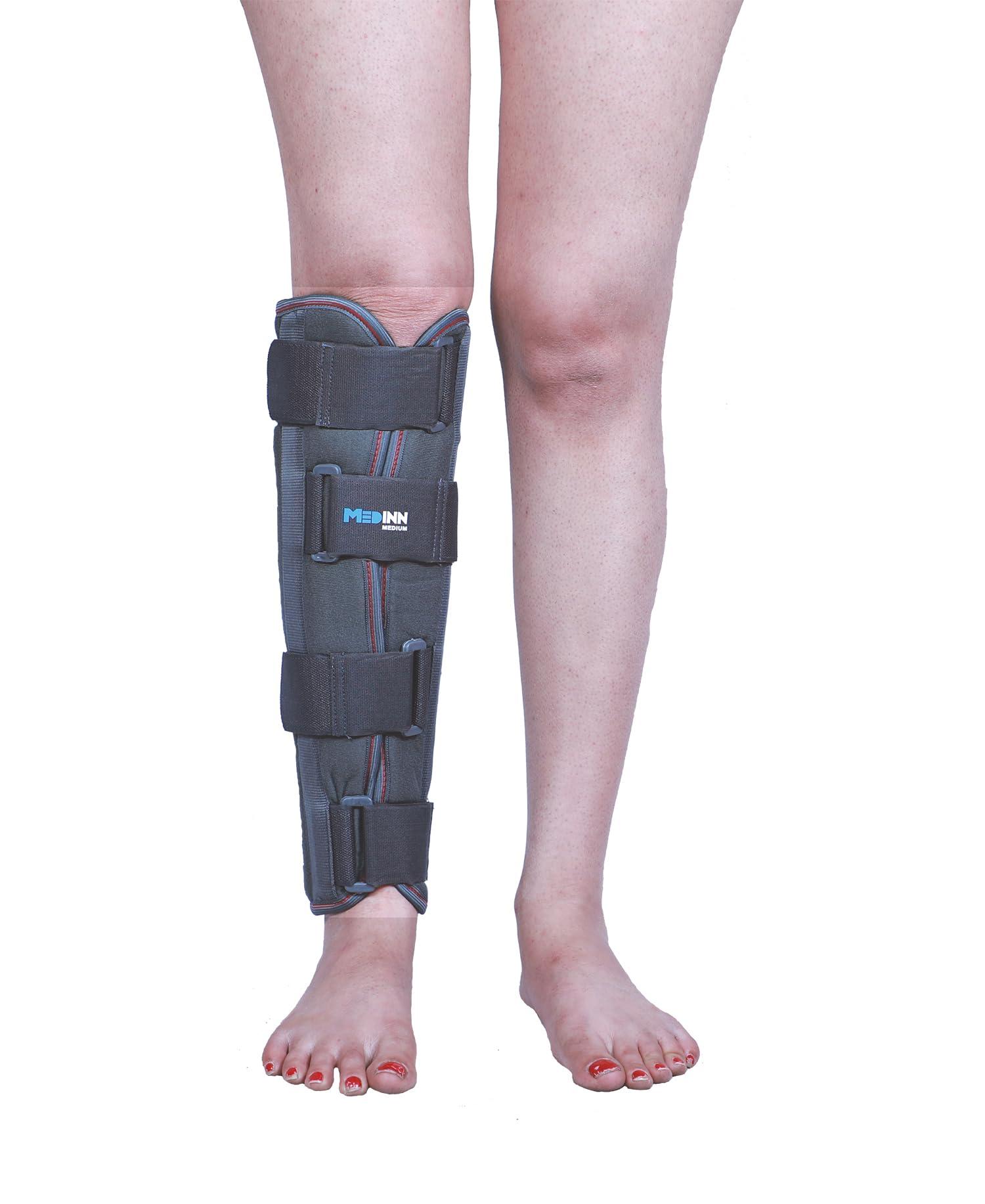 MEDINN ORTHOTICS TIBIAL BRACE | SUPPORT FOR LEG, CALF AND FIBULA FRACTURE ORTHOSIS (XL)