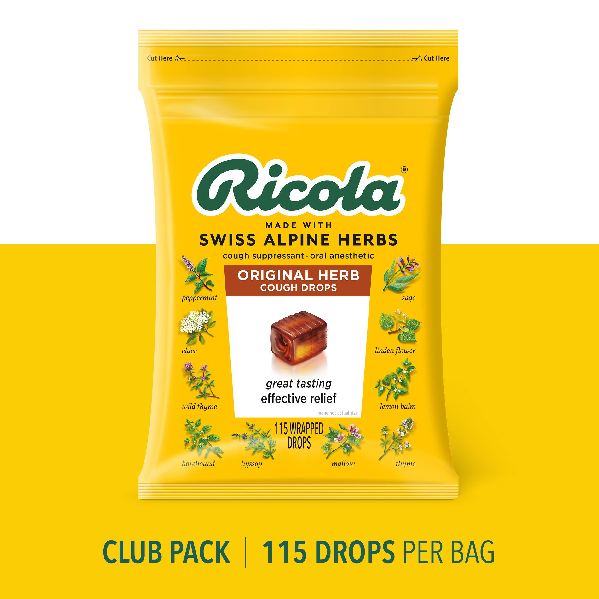Ricola Ricola The Original Natural Herb Cough Drops, 130 Ct.
