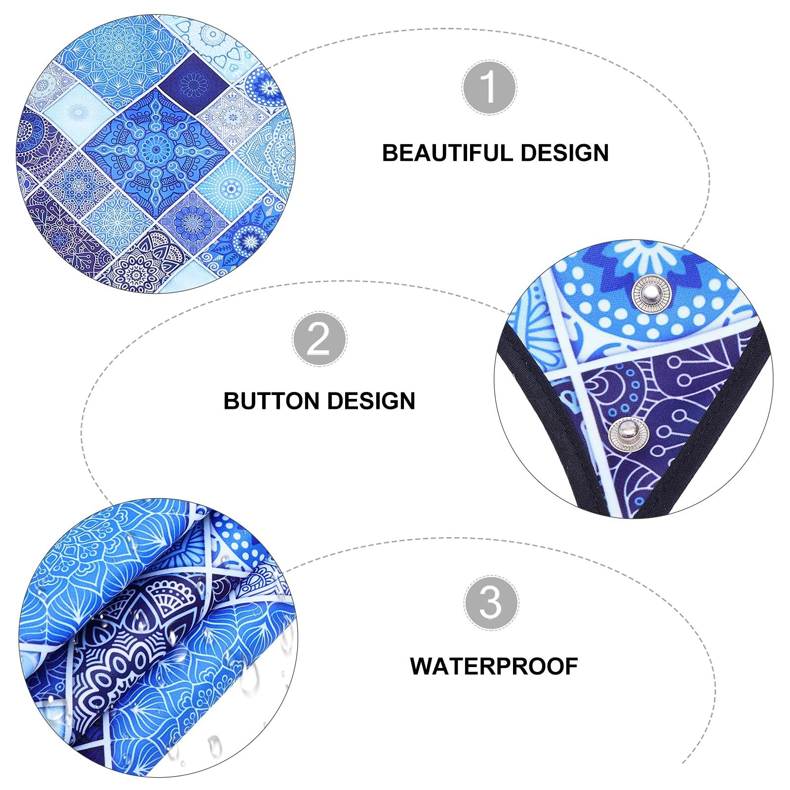 HEALLILY Adult Mealtime Bib Protector Waterproof Elderly Eating Apron Clothing Protector