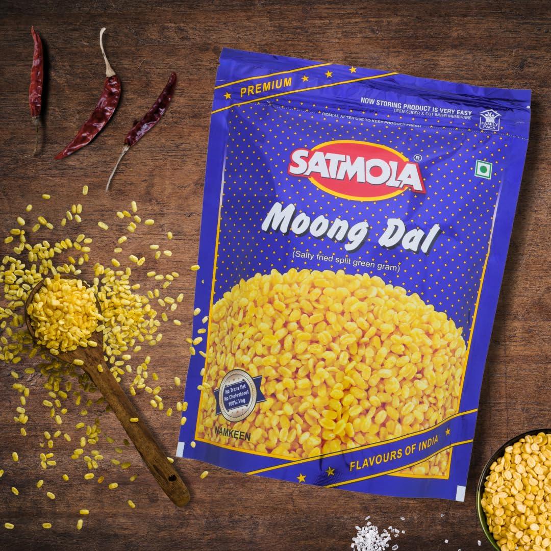 Satmola Satmola Namkeen Combo Pack - Paneer Bhujia 300g + Moong Dal 350g + Bikaneri Bhujia 400g