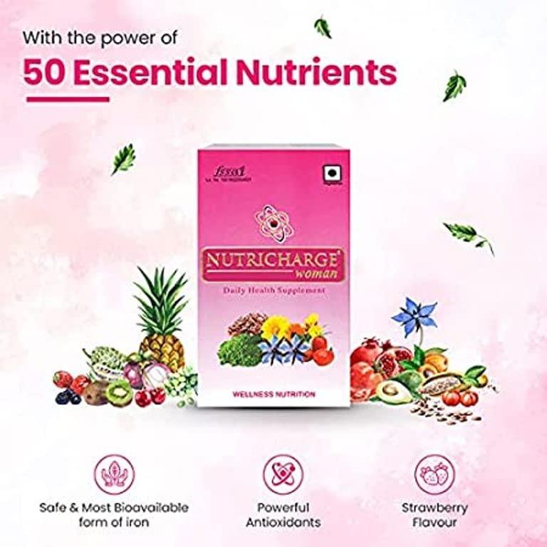 Generic Nutricharge Woman Daily Health Suppliment For All Working And Non Working Women(Power of 50 Nutrients) BY RCM-(DE@1)_(Pack Of 1)_(2X15 Tablets.)