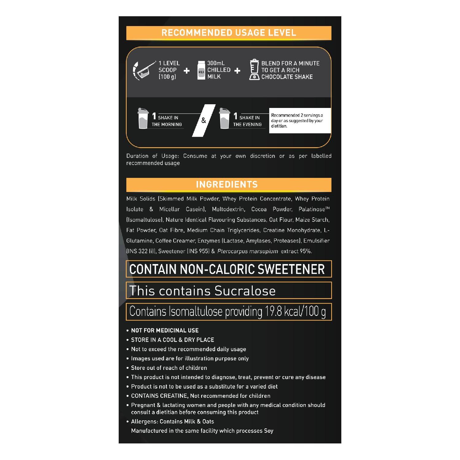 MuscleBlaze MuscleBlaze High Protein Gold Gainer (Chocolate Bliss, 1 Kg / 2.2 Lb), Powder,Pack of 1