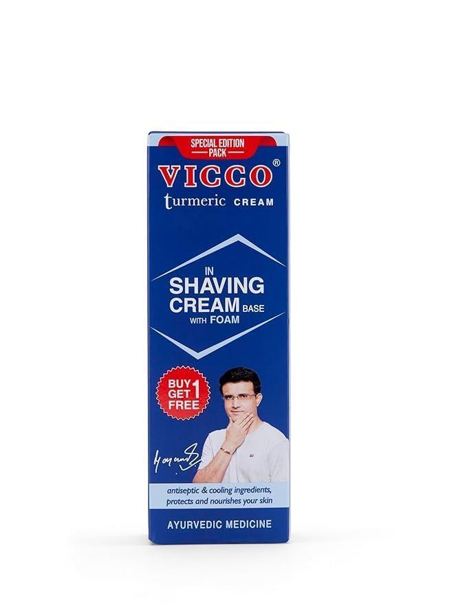 VICCO Vicco Pack of Turmeric Skin Cream-70 g + Vicco Shaving Cream(Without Sandalwood OIl)-70 g