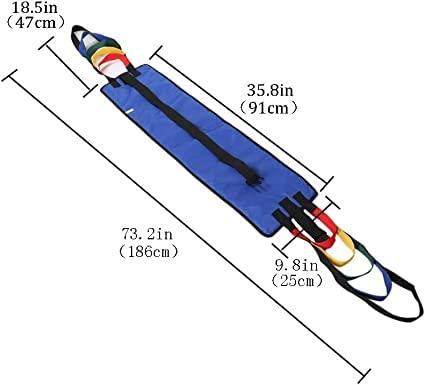 Dhadh Dhadh Patient Lift Belt Assistance Belt with 5 Colors Handles(73Inch), Non-Slip Transfer Belt, for Medical Lifting Assistance, Gait Belts for Physical Therapy