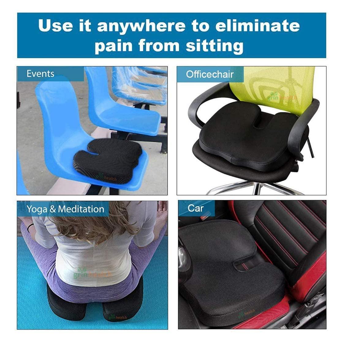 Dr Care Dr Care Orthopedic Memory Foam Coccyx Seat Cushion for Tailbone Pain Relief