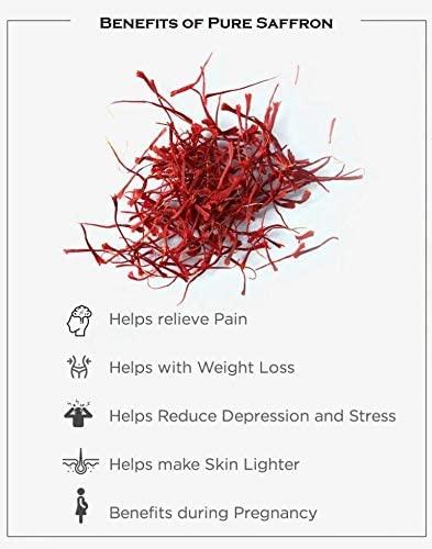 Barkah Saffron original kashmiri - Original Saffron Online - Kong Posh Saffron - Pampore Kashmir Saffron - Original Saffron Kesar 2 grams