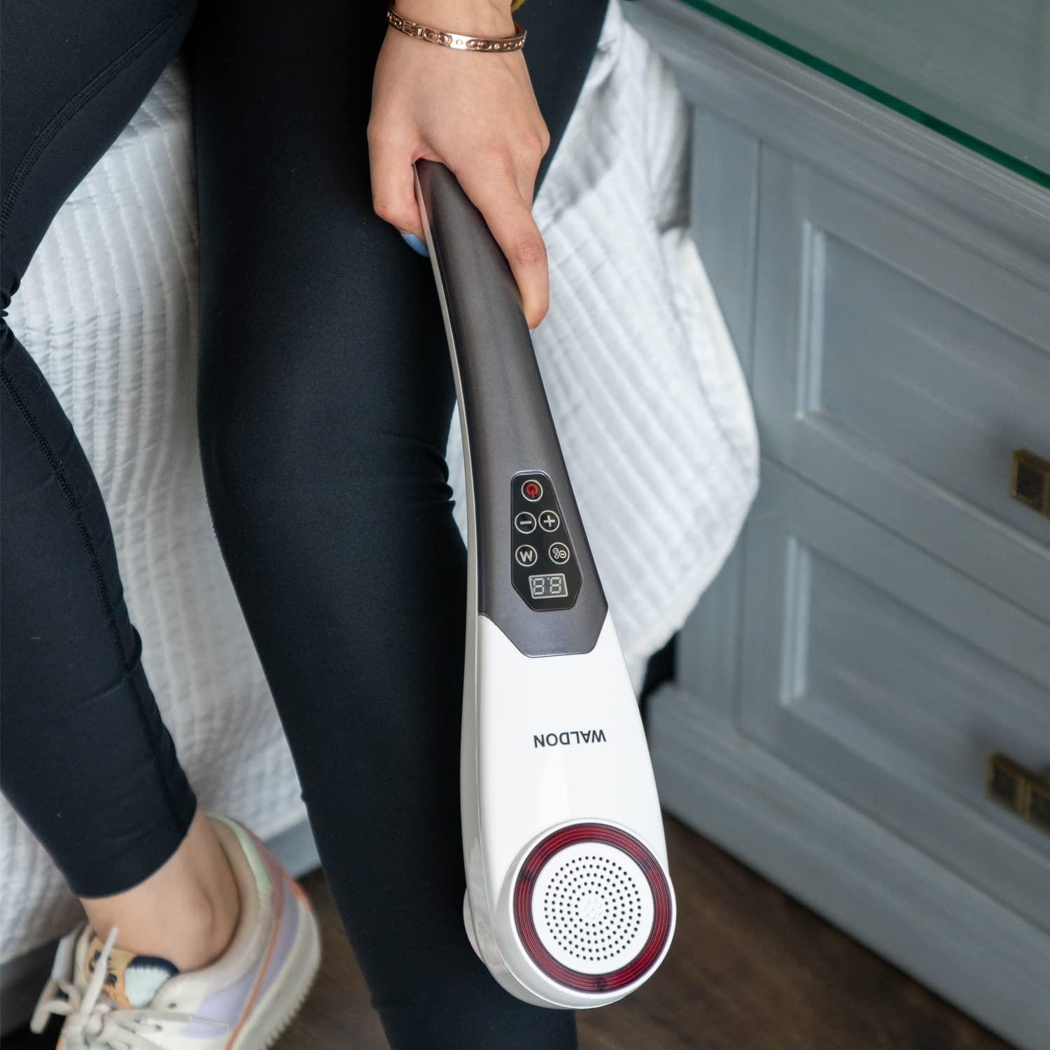 Dr. Odin Dr. Odin Waldon By Dr Odin Pl-620Ac Electric Handheld Full Body Hammer Massager With 5 Massage Heads,5 Mode&6 Speed Settings For Pain Relief&Relaxation,Back,Leg&Foot (Black&White)