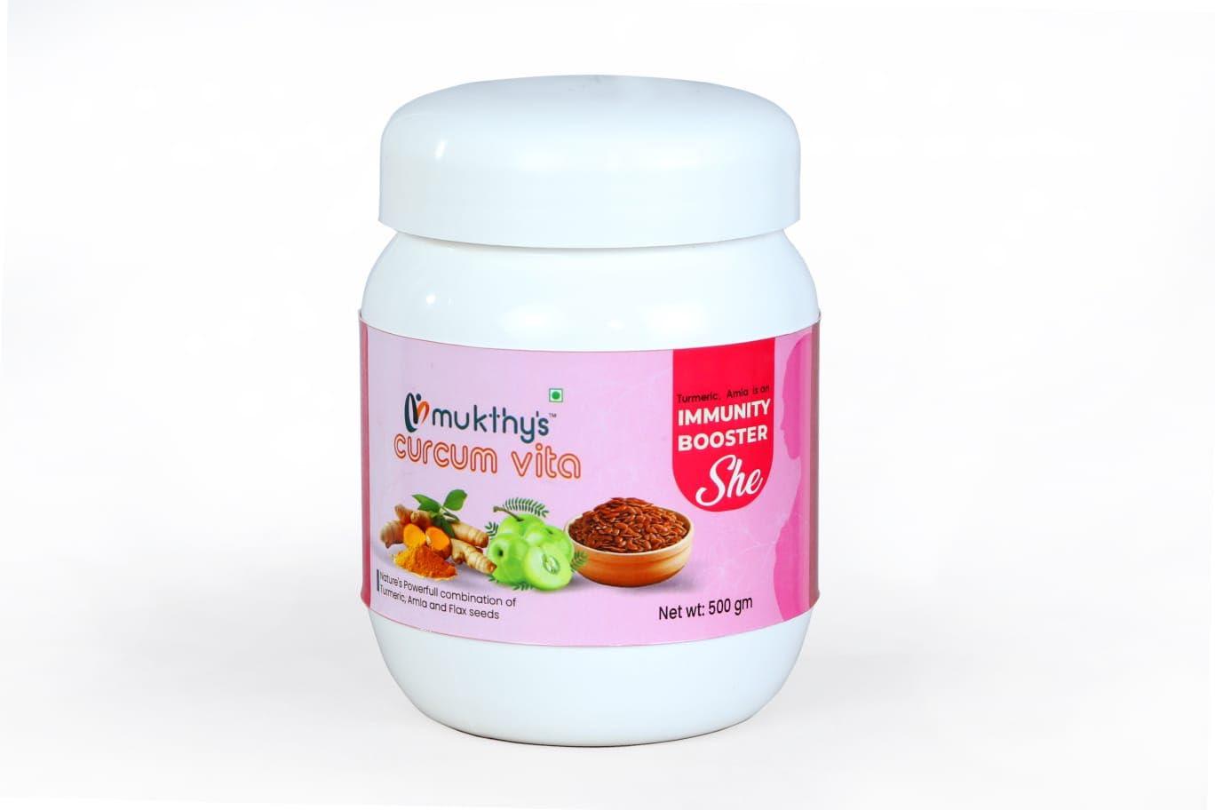 Mukthy\'s Mukthy\'s CURCUMVITA-Homemade 100% vegetarian food supplement for immunity(Woman) (250)