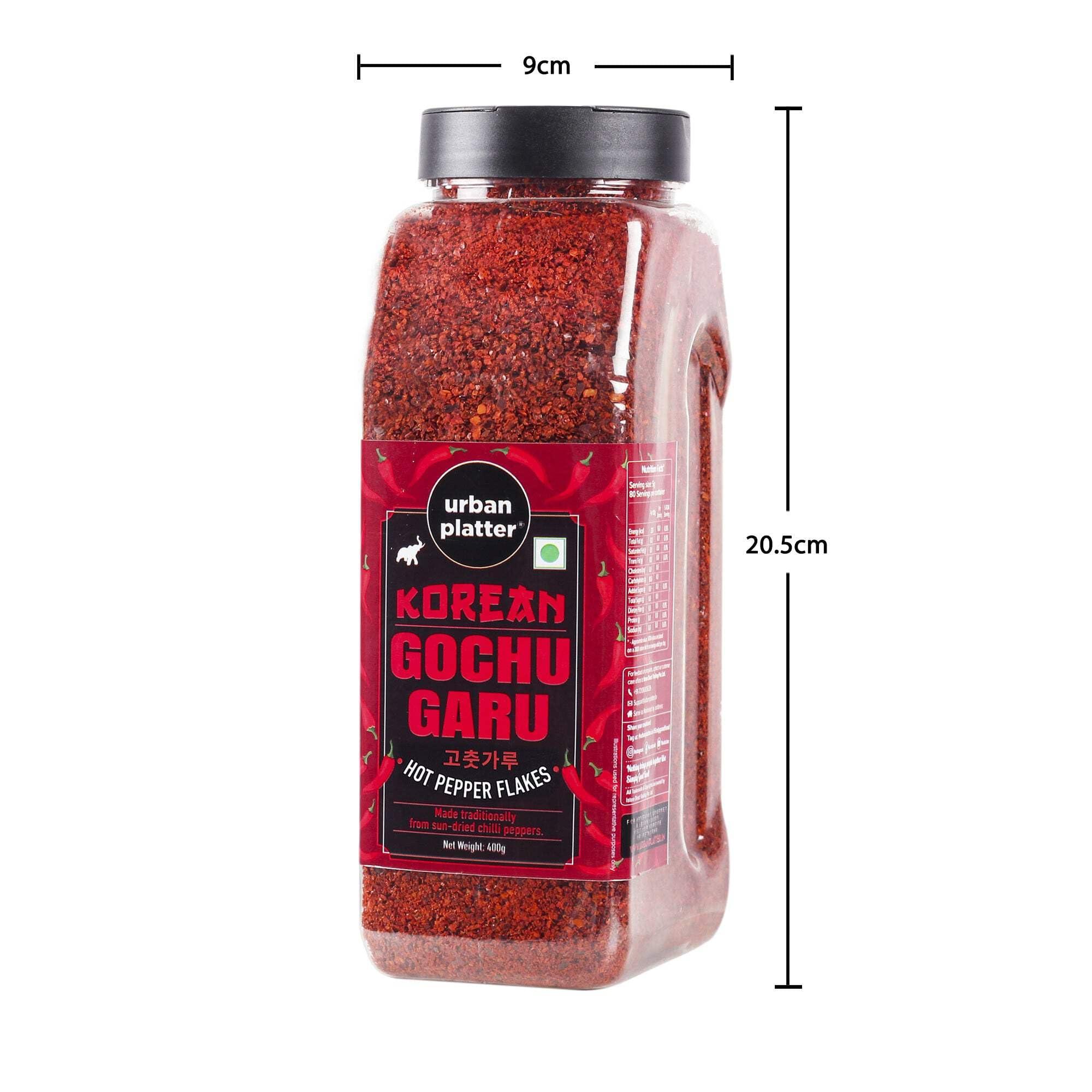 urban platter Urban Platter Korean Gochugaru Hot Pepper Powder 400g [Coarse Ground Korean Dried Chilli Peppers | Smoky & Spicy| Use for Kimchi and Other Korean Dishes]