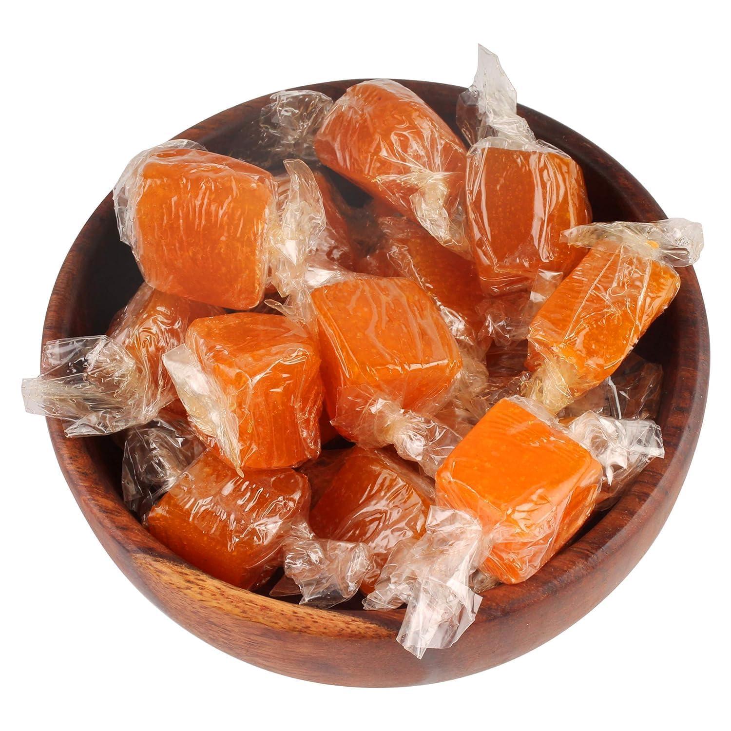 HUNGRY BEAST Healthy & Fresh Mango Jelly Slices | Aam Papad Slice | Toffee Candy |Dried Mango Pulp Jelly | Mango Cube |Aam Papad - 100 Grams (Pack of 2)