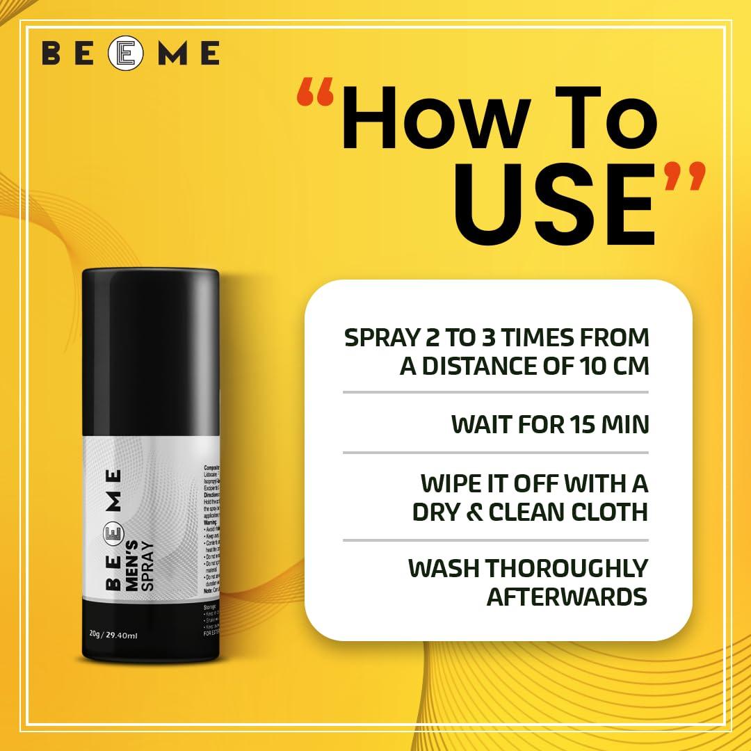 BEEME BEEME Topical Non-Transferable Spray for Men - Strawberry Flavour (Pack of 1)