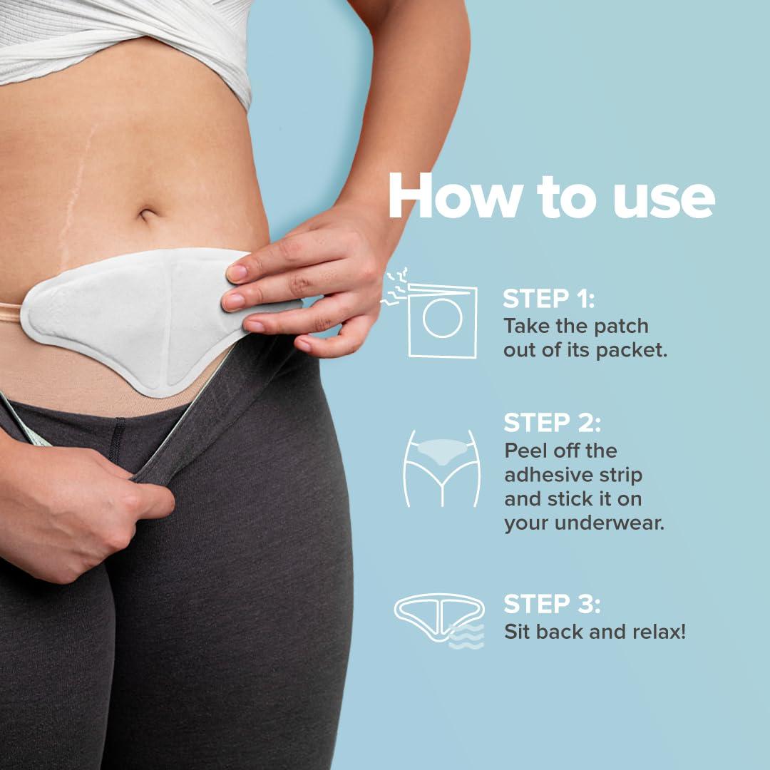 Nua Nua Cramp Comfort || 3 Heat Patches for Period Pain and Cramps || 100% Natural Ingredients and Portable || 8 Hours Pain Relief || Quick Relief from Menstrual Pain (Pack of 3)