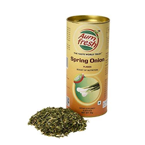 Aum Fresh Aum Fresh Natural Spring Onion Flakes, 50 Gm (Pack of 1)
