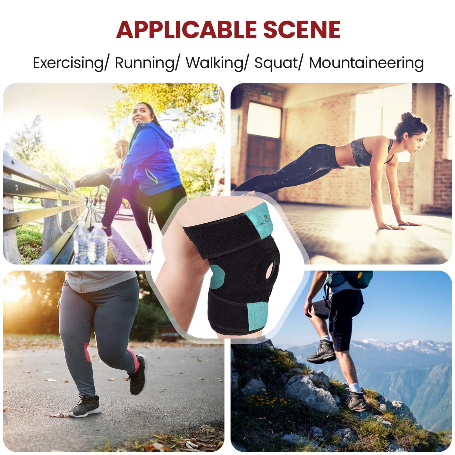 acturaa acturaa Plus Size Neoprene Knee Support (Open Patella)| Oversized Knee Brace for Men & Women|Knee Wraps for Knee Pain| Plus Size Knee Belt | Obesity Knee Cap|(5XL, 1)