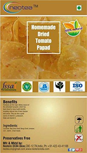 neotea Neotea Homemade Dried Tomato Papad / Appalam - Indian Dish, 250G