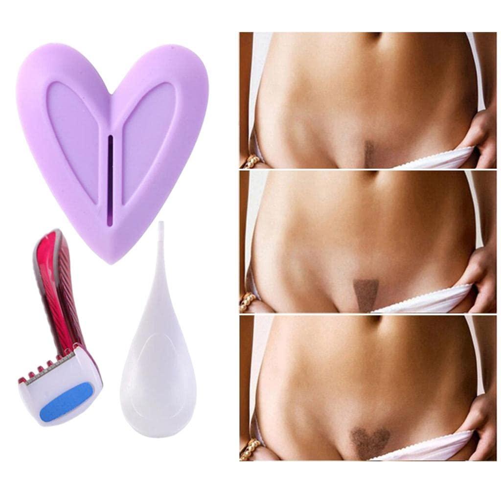 LOSA LOSA Bikini Razor Shaver Shaping Tool for Pubic Hair and Skin Heart