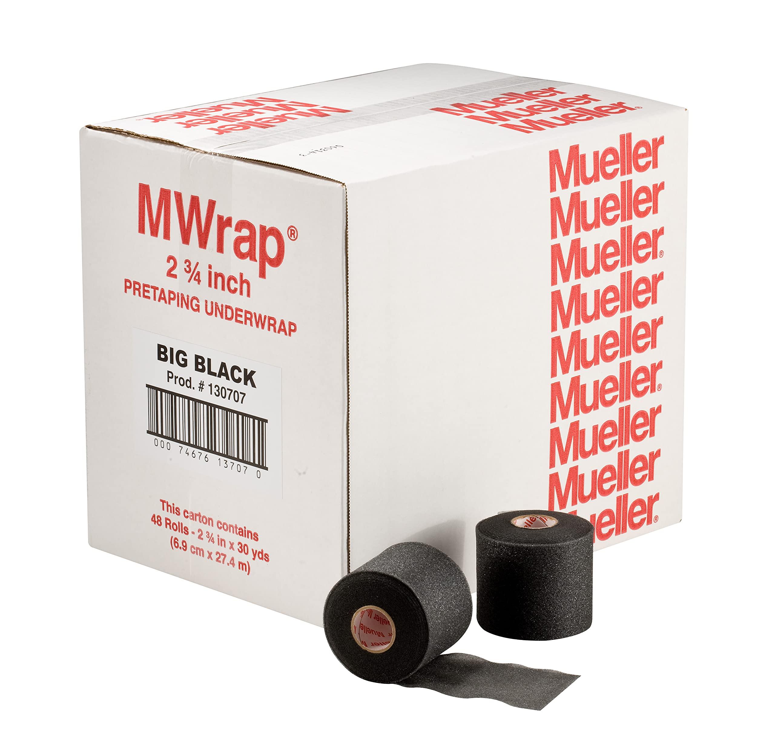 Mueller Mueller M-Wrap Pre wrap for Athletic Tape (Big Black, 1 Roll)