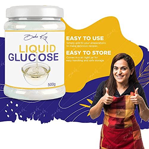 BAKE KING BAKE KING Liquid Glucose 500gm, Liquid Glucose (Syrup) Liquid Glucose for Making Cake and ice Cream, Sweetener for Deserts, Liquid Glucose for Ice Cream, Liquid Glucose 500gm