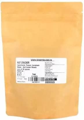 Smart snacks Smart Snacks Baked Nut Crackers Peants Non Fried Healthy Snacks 180 Grams