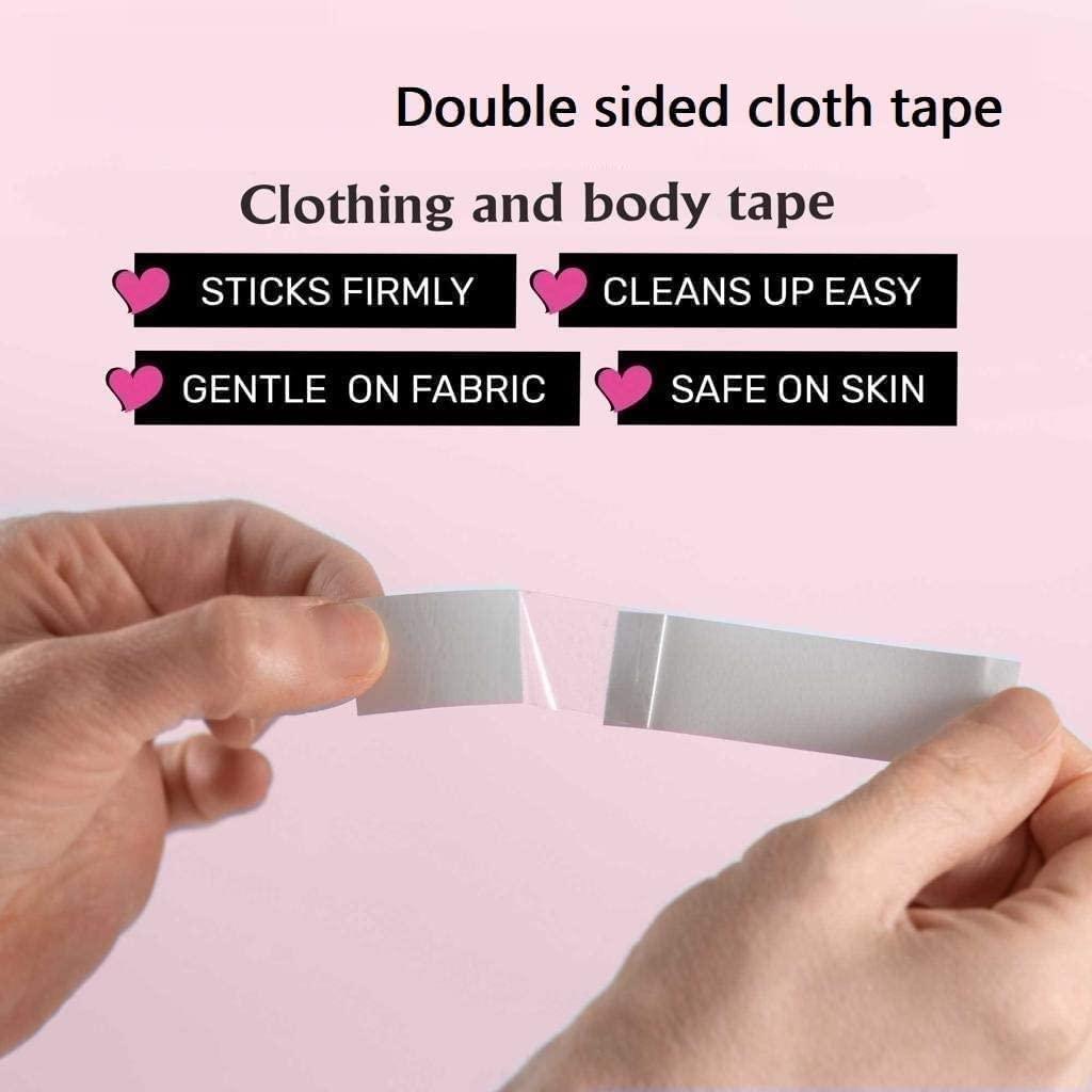 Generic Shabd double sided tape for clothes and Fashion, Clothing and Body (36 Strip Pack) | All Day Strength Tape Adhesive and Gentle on Skin and Fabrics | Transparent (36)