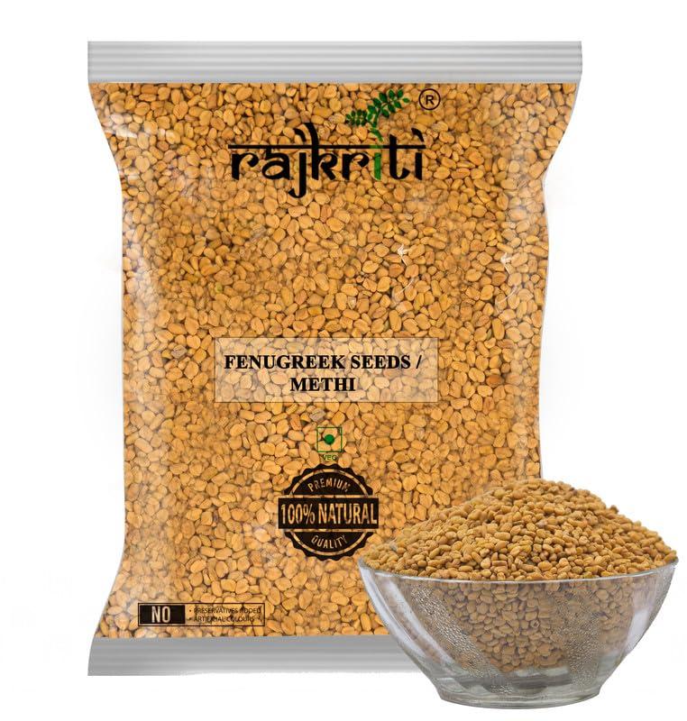 RAJKRITI Rajkriti Premium Fenugreek Seeds | Whole Methi Dana Seeds, 1 Kg