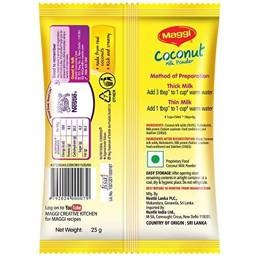 Maggi Maggi Coconut Milk Powder, 25g [Pack of 10]